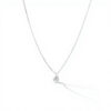 Heart Shape Lab Diamond Gold Tone Necklace Pendant