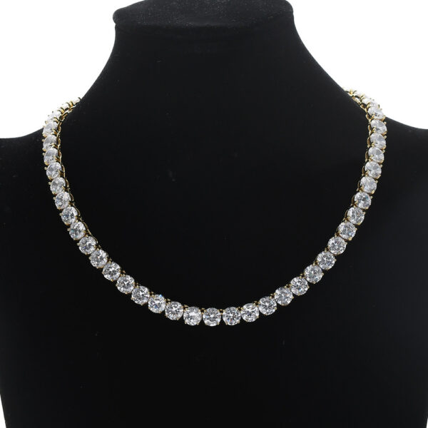 Hiphop Silver Round Cut Link Chain Necklace Jewelry