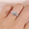 Lab Grown Diamond 18K White Gold Classic Wedding Ring