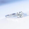 Lab Grown Diamond 18K White Gold Classic Wedding Ring