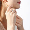 Lab Grown Diamond 18K White Gold Classic Wedding Ring