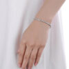 Lab Grown Diamond Gold Bracelet Classic Round Unisex