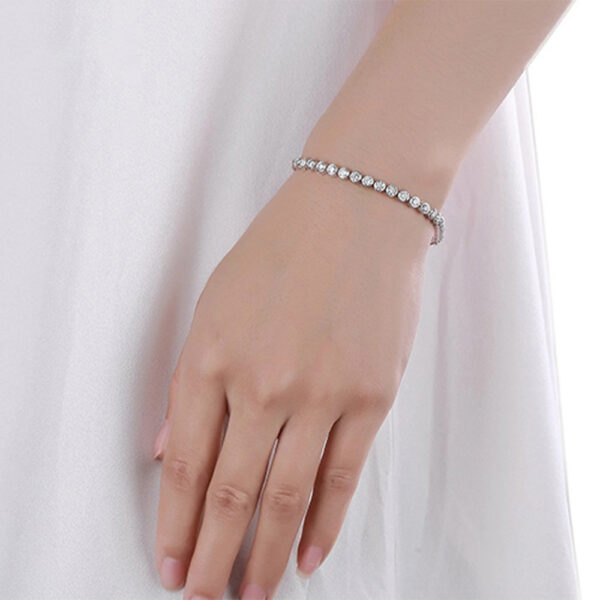 Lab Grown Diamond Gold Bracelet Classic Round Unisex