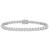 Lab Grown Diamond Gold Bracelet Classic Round Unisex