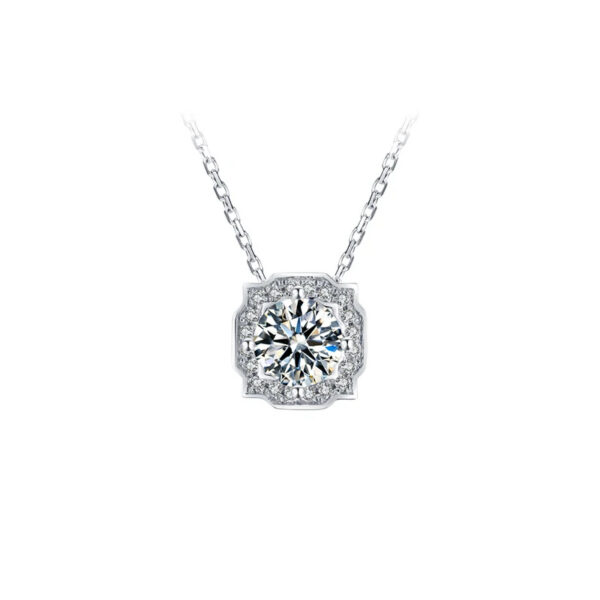 Lab Grown Diamond Gold Necklace for Women Anniversary