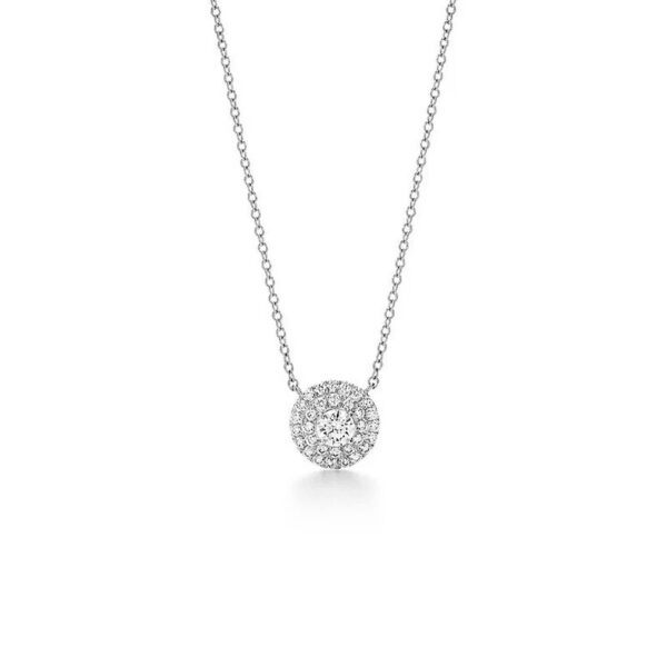 Lab Grown Diamond Gold Necklace for Women Anniversary