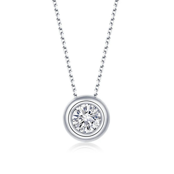 Lab Grown Diamond Gold Necklace for Women Anniversary