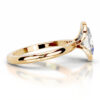 Lab Grown Diamond Oval Gold Engagement Ring Classic