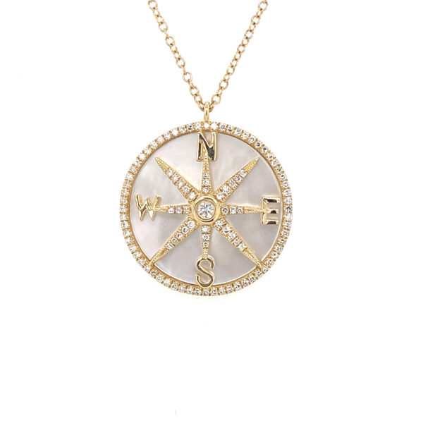 Lab Grown Diamond Silver Necklace 18K Gold Plated Women