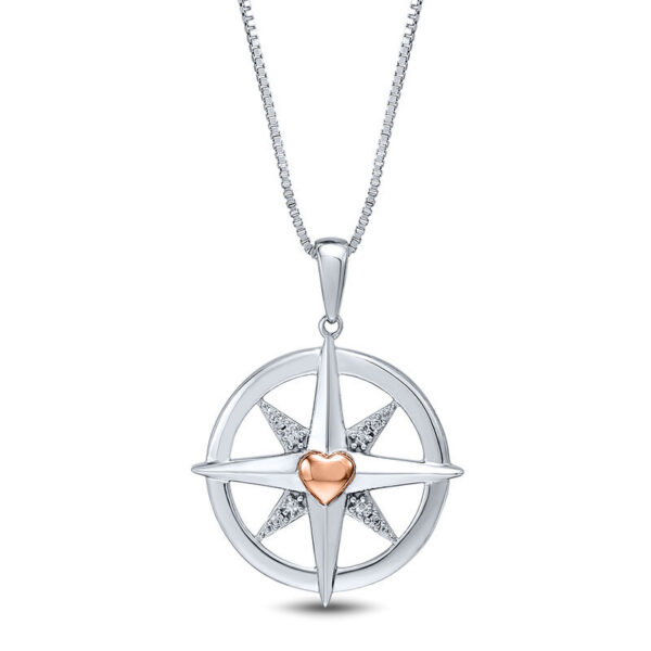 Lab Grown Diamond Silver Necklace 18K Gold Plated Women