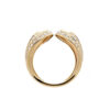 Luxury 18K Gold Plated Diamond Pave Women's Ring R11944-00A