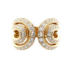 Luxury 18K Gold Plated Diamond Pave Women's Ring R11944-00A