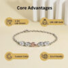 Luxury Pear Cut Lab Grown Diamond Gold Hip Hop Bracelet