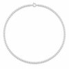 Luxury Silver Crown Zircon Necklace Engagement Jewelry