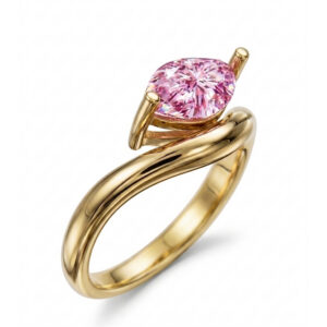 Marquise Cut Lab Grown Diamond 10K Gold Luxury Ring Marquise Cut Lab Grown Diamond 10K Gold Luxury Ring