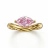 Marquise Cut Lab Grown Diamond 10K Gold Luxury Ring