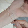 Minimalist Emerald Cut Lab Diamond Bracelet