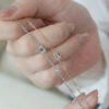Minimalist Emerald Cut Lab Diamond Bracelet