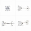 Moissanite Silver Ball Stud Earrings S925 Unisex Gift