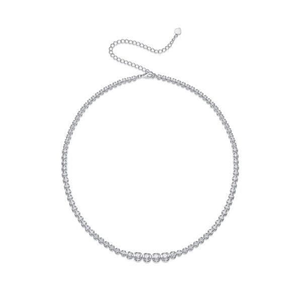 Moissanite Silver Hiphop Rock Style Pendant Chain Jewelry