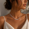 Moissanite Silver Hiphop Rock Style Pendant Chain Jewelry