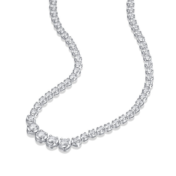 Moissanite Silver Hiphop Rock Style Pendant Chain Jewelry