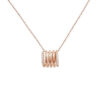 Natural H Color Diamond 18K Gold Classic Round Chain
