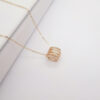 Natural H Color Diamond 18K Gold Classic Round Chain