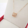 Natural H Color Diamond 18K Gold Classic Round Chain