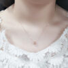 Natural H Color Diamond 18K Gold Classic Round Chain