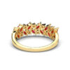 Natural Ruby Gemstone Gold Ring with Diamond Accent