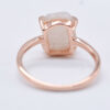 New Gothic Sterling Silver Zircon Cocktail Ring Jewelry