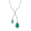 Pear Cut Moissanite Silver Pendant Classic Elegance