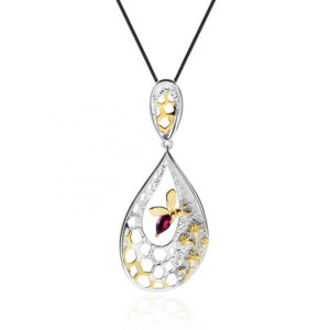 Red Garnet Silver Pendant Fashion Jewelry Red Garnet Silver Pendant Fashion Jewelry
