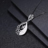 Red Garnet Silver Pendant Fashion Jewelry