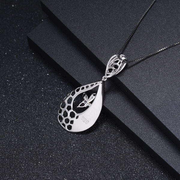 Red Garnet Silver Pendant Fashion Jewelry