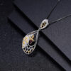 Red Garnet Silver Pendant Fashion Jewelry