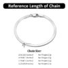 Rhodium Gold Plated Silver Chain Jewelry for Wholesale
