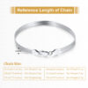 Rhodium Gold Plated Silver Chain Jewelry for Wholesale