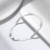Rhodium Gold Plated Silver Chain Jewelry for Wholesale