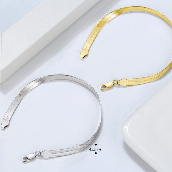 Rhodium Gold Plated Silver Chain Jewelry for Wholesale