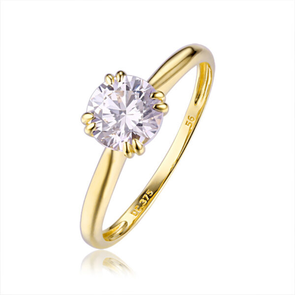 Trendy Lab Grown Diamond Gold Tone Ring for Women IGI
